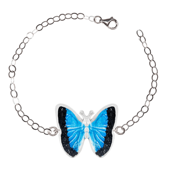 pulsera mariposa azul