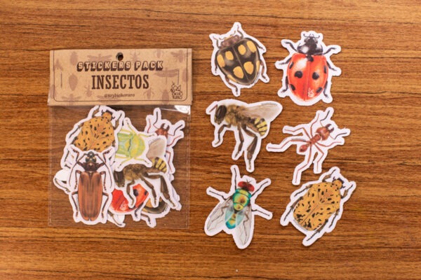 PACK STICKERS INSECTOS