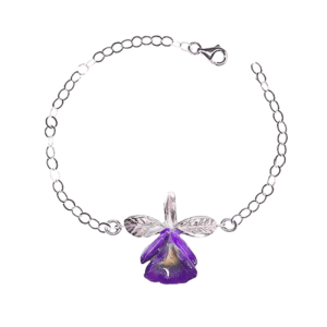 Pulsera Orquidea Mini Morada