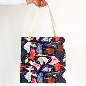 Tote Bag – Tierra de Aves, Diversidad de Vida y Color Azul